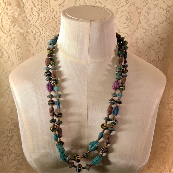 Jewelry - Grandma's costume jewelry in peacock color [used]